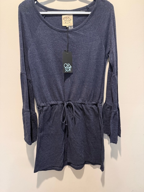 Chaser Dresses & Skirts - NWT Chaser brand women's navy long-sleeve knit dress